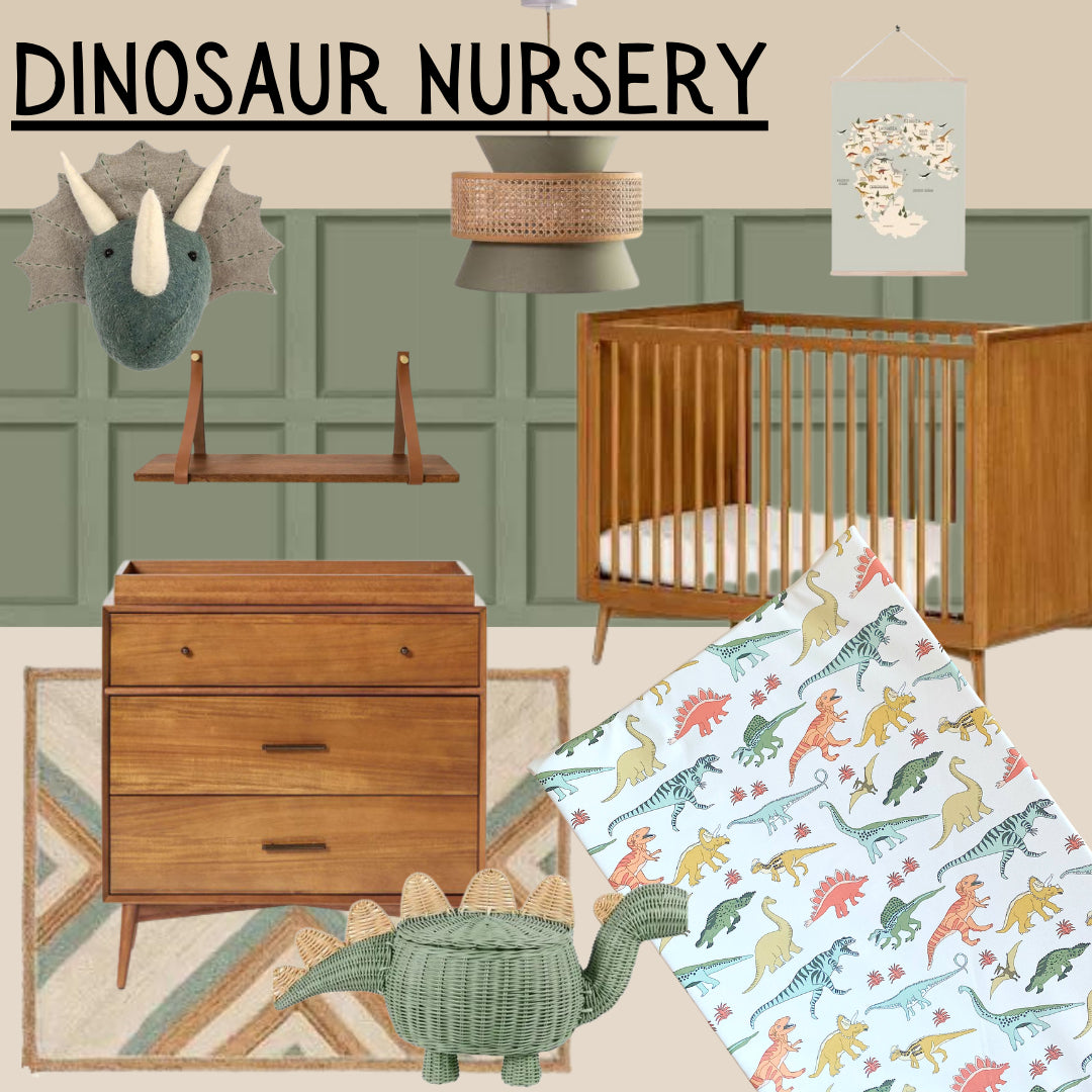 Dinosaur Nursery Inspiration Board