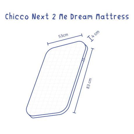 Chicco Next2Me Mattress – Nursery Grade Foam with Organic Cotton Cover