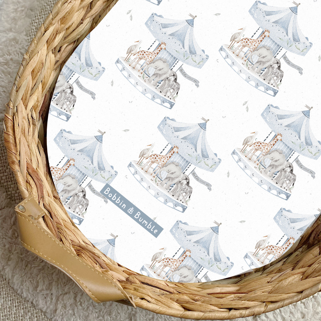 Carousel PVC Changing Basket Liner | Bobbin and Bumble | Bobbin and Bumble.