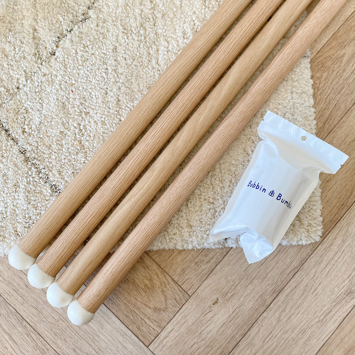 Vinyl Leg Wraps for IKEA Antilop Highchair - Beech Wood | Bobbin and Bumble.