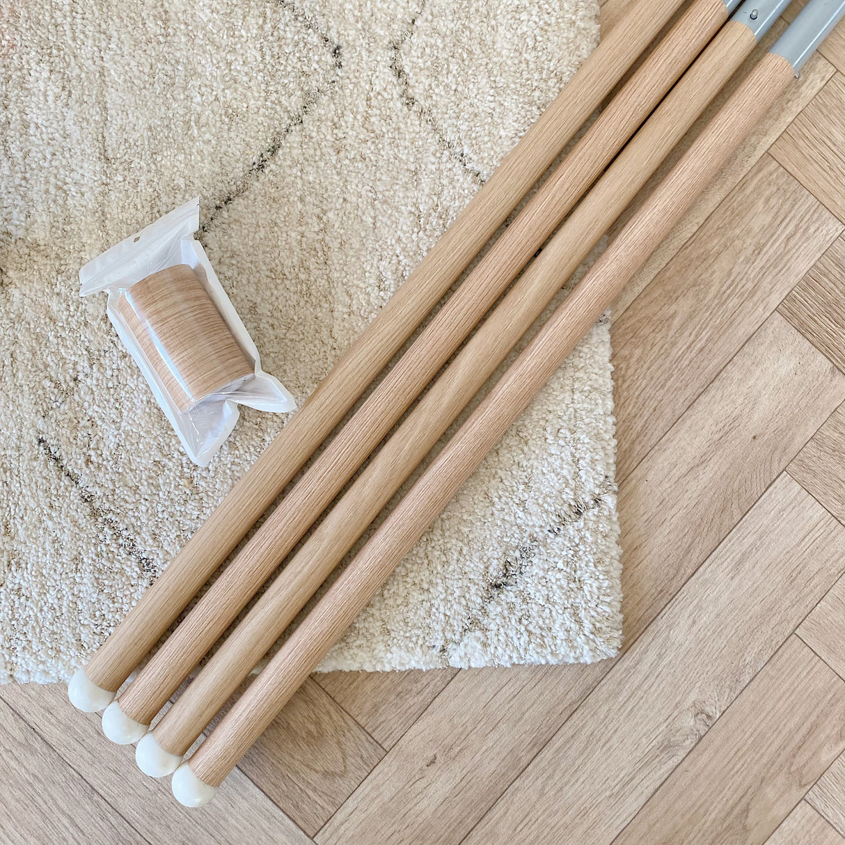 Vinyl Leg Wraps for IKEA Antilop Highchair - Beech Wood | Bobbin and Bumble.