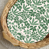 Jungle Leaves PVC Changing Basket Liner | Bobbin and Bumble