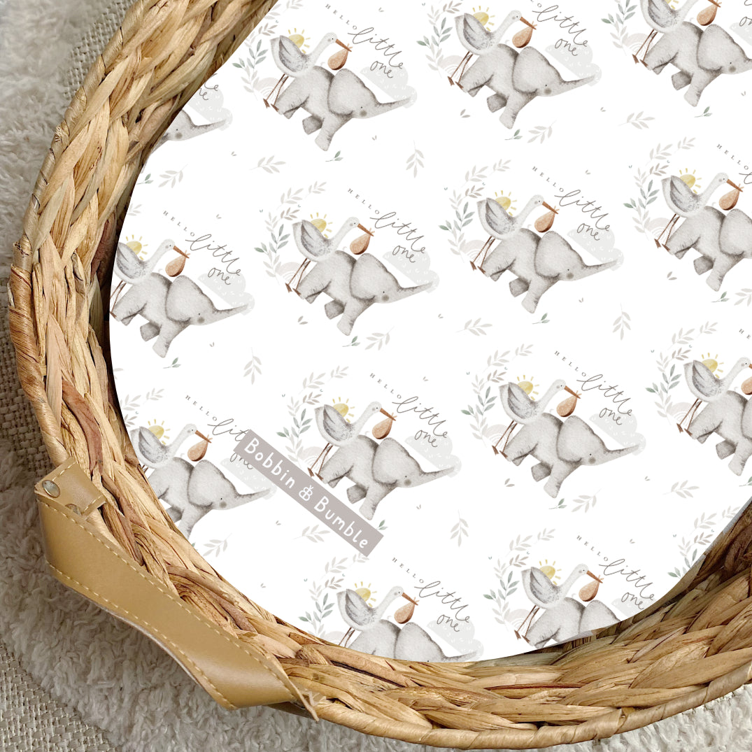 Hello Little One PVC Changing Basket Liner | Bobbin and Bumble | Bobbin and Bumble.