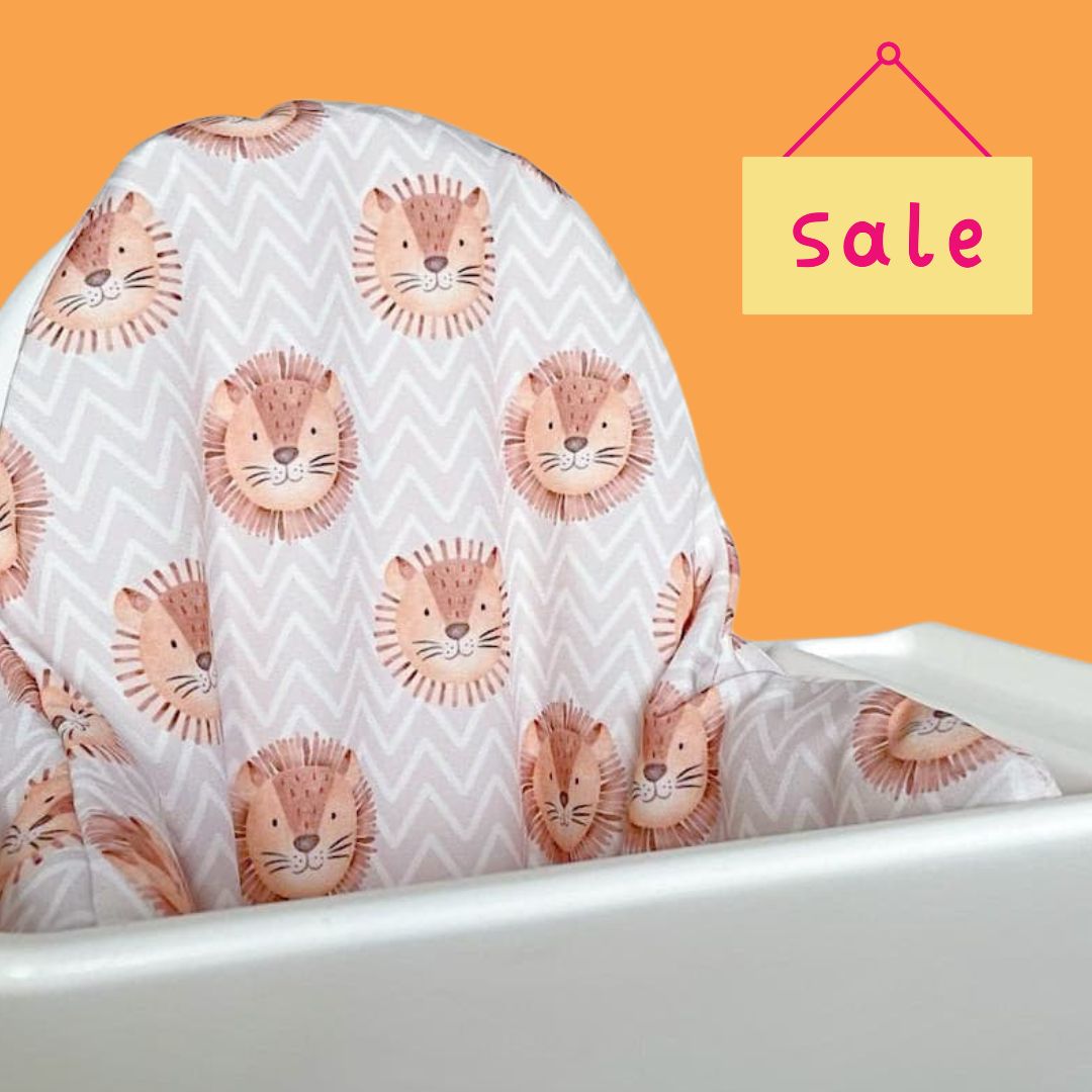 IKEA Highchair Cushion Cover - Leo Lion Print