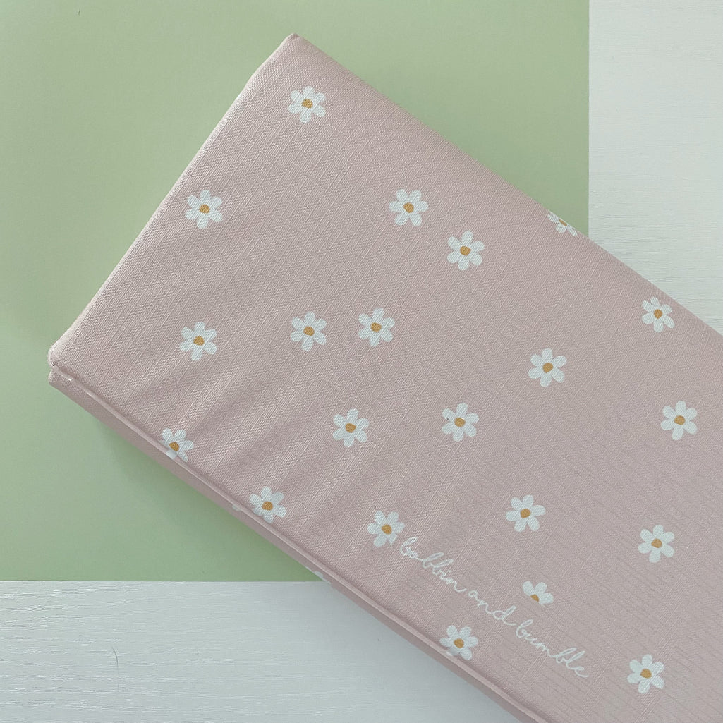 Folding Baby Changing Mat - Pink Daisy