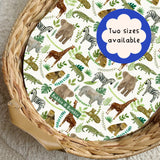 Safari Animals PVC Changing Basket Liner | Bobbin and Bumble | Bobbin and Bumble.