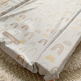 Deluxe Baby Changing Mat - Abstract Rainbow Print | Bobbin and Bumble.