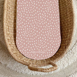 Dusky Pink Dots PVC Changing Basket Liner | Bobbin and Bumble