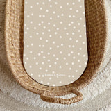 Neutral Daisy PVC Changing Basket Liner | Bobbin and Bumble | Bobbin and Bumble.