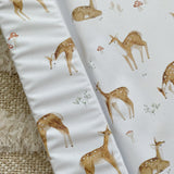 Deluxe Baby Changing Mat - Fawn Deer Print | Bobbin and Bumble.