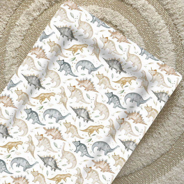 Deluxe Baby Changing Mat - Dinosaur Print | Bobbin and Bumble.