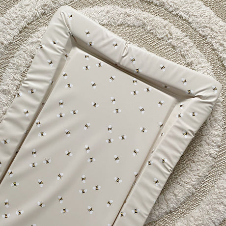 Deluxe Baby Changing Mat - Bee Print | Bobbin and Bumble.