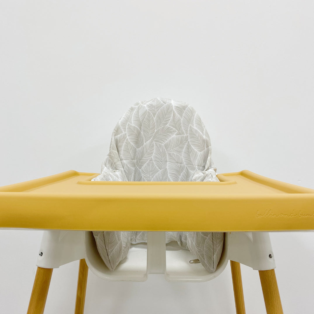 IKEA High Chair Cushion Cover - Beige Leaf | Bobbin and Bumble.