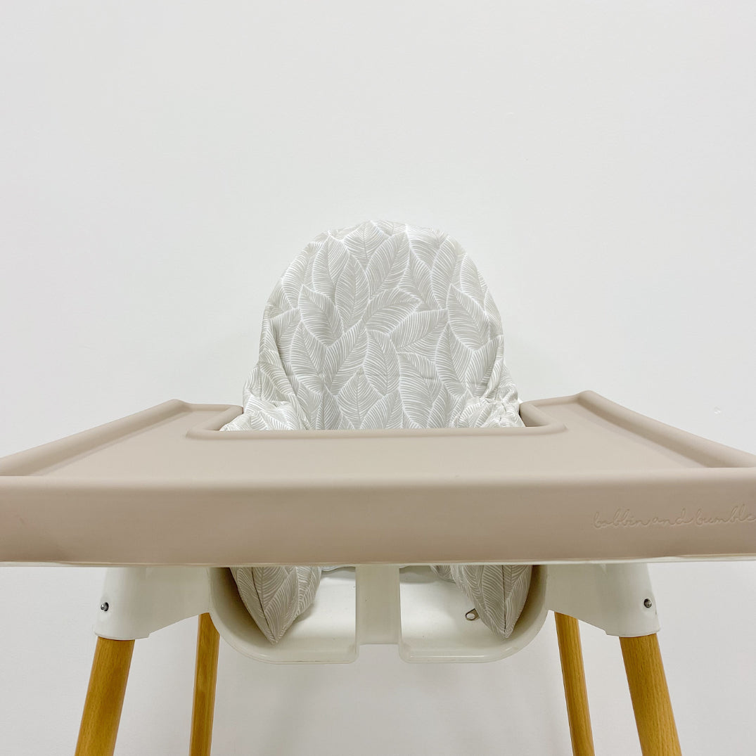 IKEA High Chair Cushion Cover - Beige Leaf | Bobbin and Bumble.