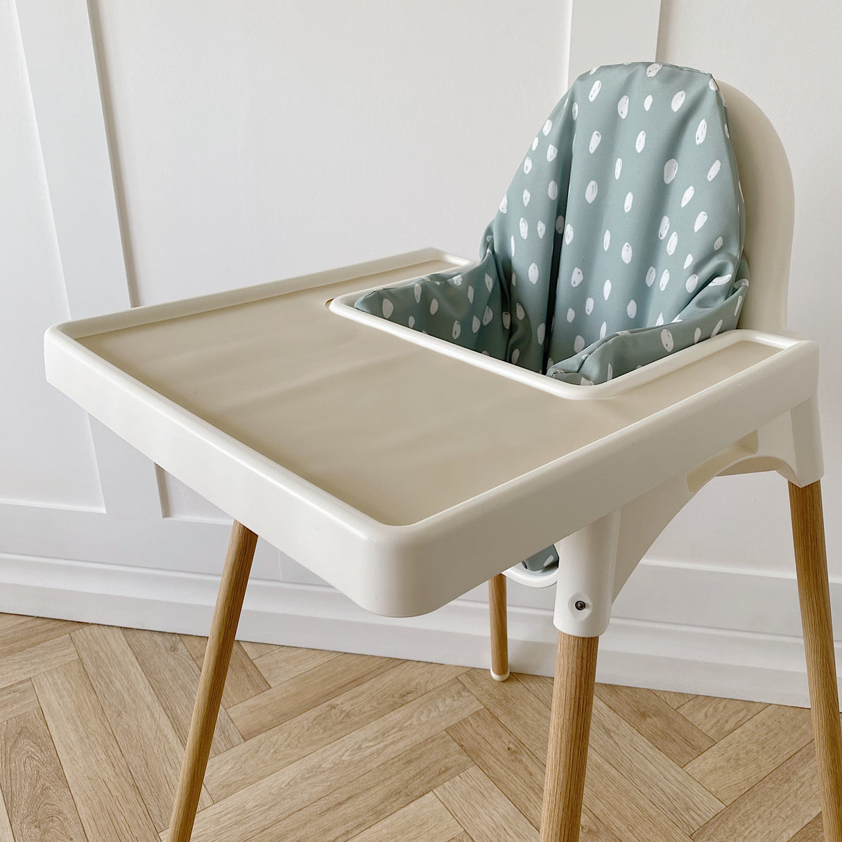 IKEA High Chair Silicone Tray Insert - Cream Beige | Bobbin and Bumble.