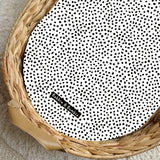 Spotty PVC Changing Basket Liner | Bobbin and Bumble