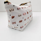 Zip-up nappy wallet - Boobies Print | Bobbin and Bumble.