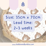 Bru Bear Head PVC Changing Basket Liner | Bobbin and Bumble | Bobbin and Bumble.