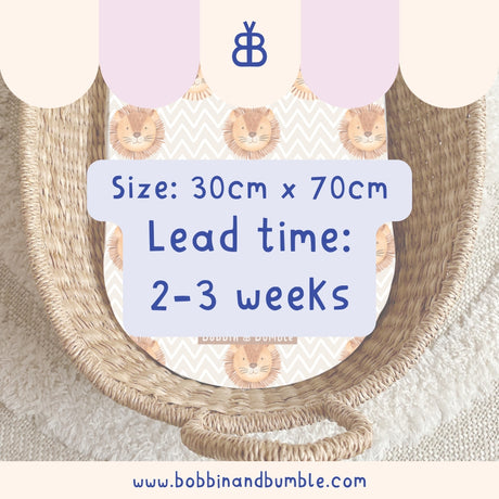 Leo Lion Head PVC Changing Basket Liner | Bobbin and Bumble