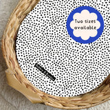 Spotty PVC Changing Basket Liner | Bobbin and Bumble