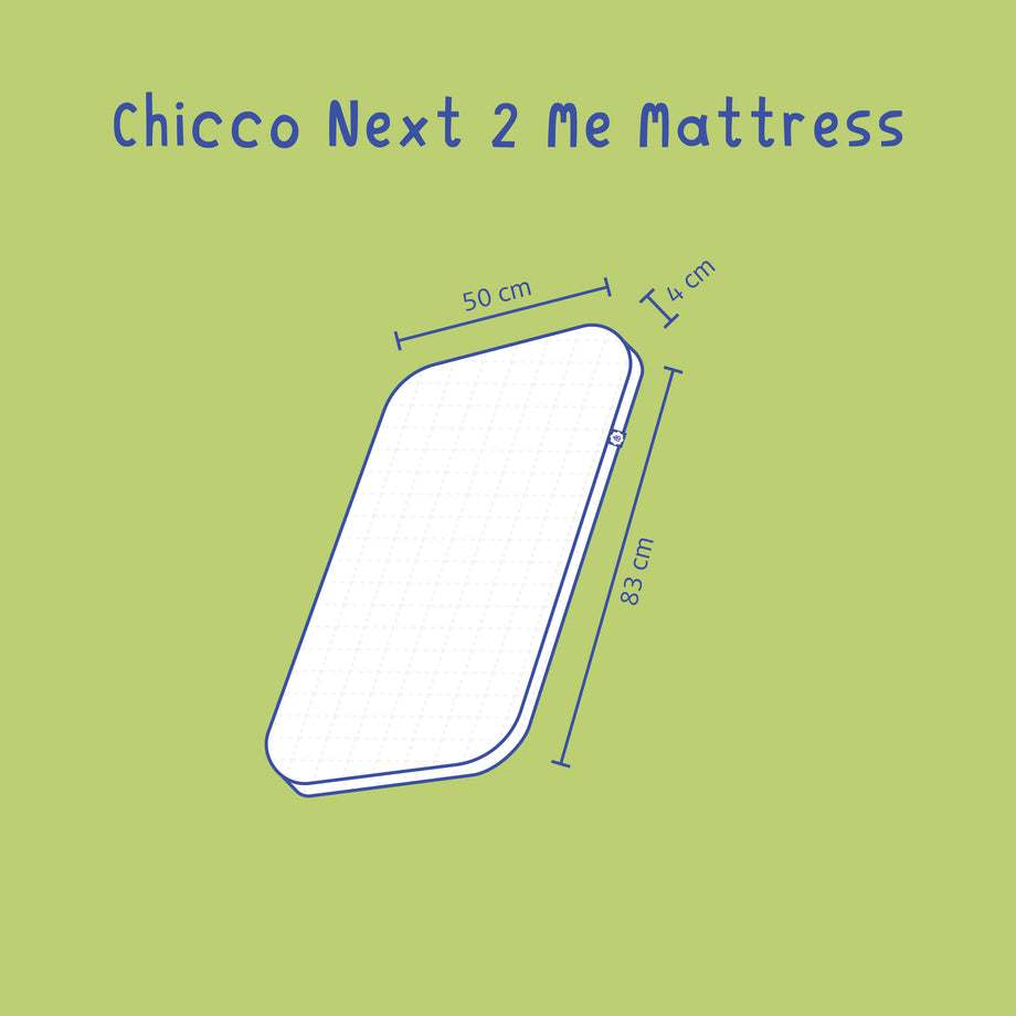 Chicco Next2Me Crib Mattress Organic Safe Bobbin Bumble Bobbin and Bumble