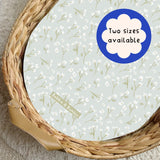 Baby’s Breath Flowers PVC Changing Basket Liner | Bobbin and Bumble | Bobbin and Bumble.