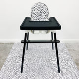 Vinyl Leg Wraps for IKEA Antilop Highchair - Matt Black | Bobbin and Bumble.