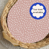 Dusky Pink Dots PVC Changing Basket Liner | Bobbin and Bumble