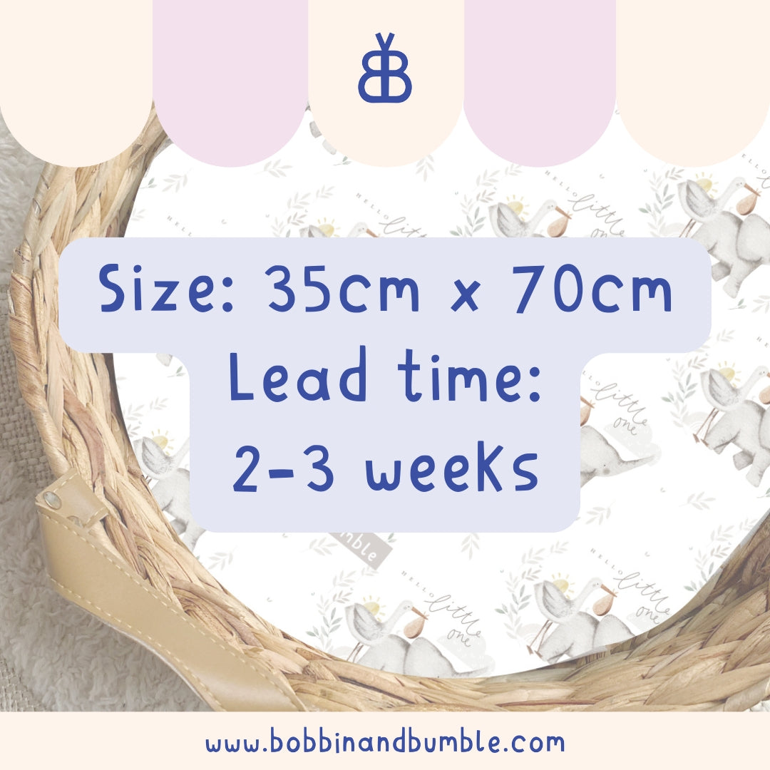 Hello Little One PVC Changing Basket Liner | Bobbin and Bumble | Bobbin and Bumble.