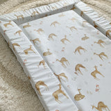 Deluxe Baby Changing Mat - Fawn Deer Print | Bobbin and Bumble.