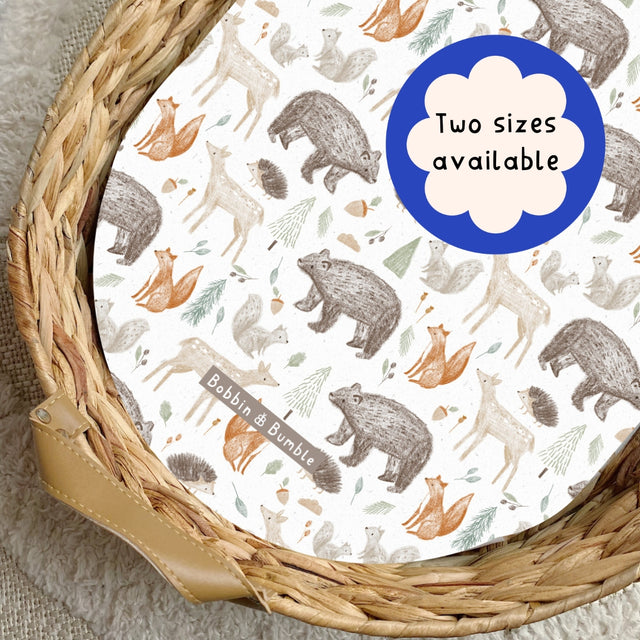 Forest Friends PVC Changing Basket Liner | Bobbin and Bumble | Bobbin and Bumble.