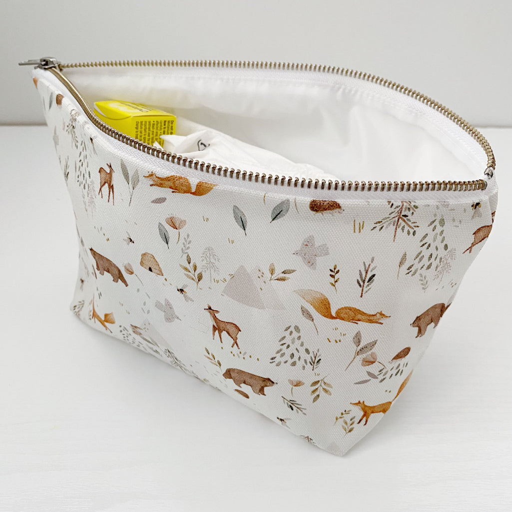 Nappy Wallet - Woodland Animal Print | Bobbin and Bumble.