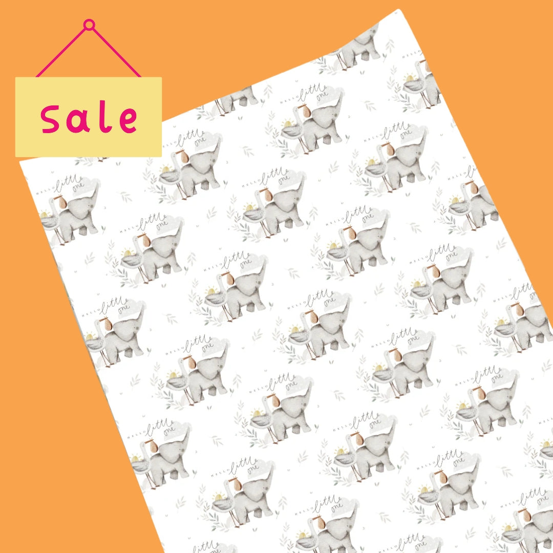 Anti-Roll Wedge Baby Changing Mat - Hello Little One Unisex print | Bobbin and Bumble.