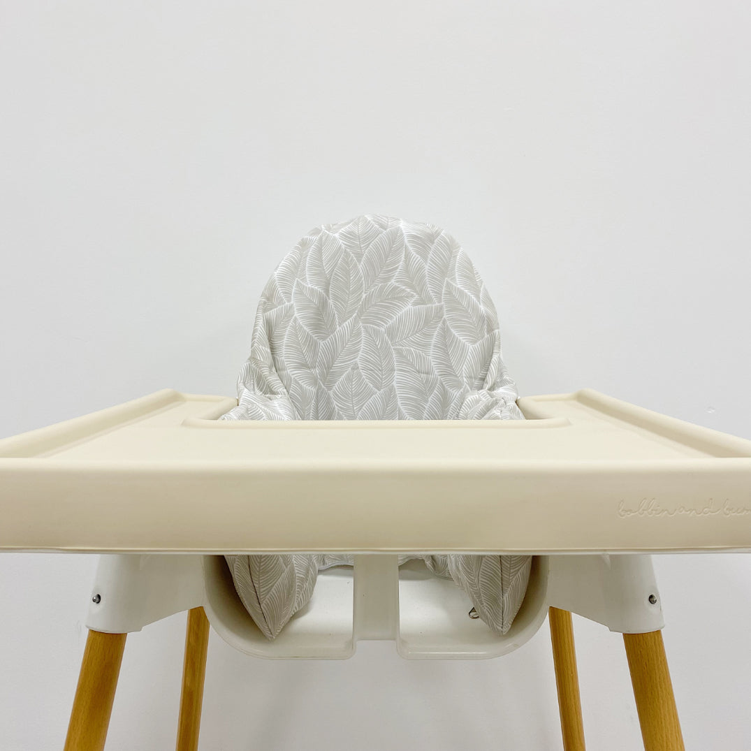 IKEA High Chair Cushion Cover - Beige Leaf | Bobbin and Bumble.