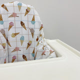 IKEA High Chair Cushion Cover - Ice Cream Parlour | Bobbin and Bumble.