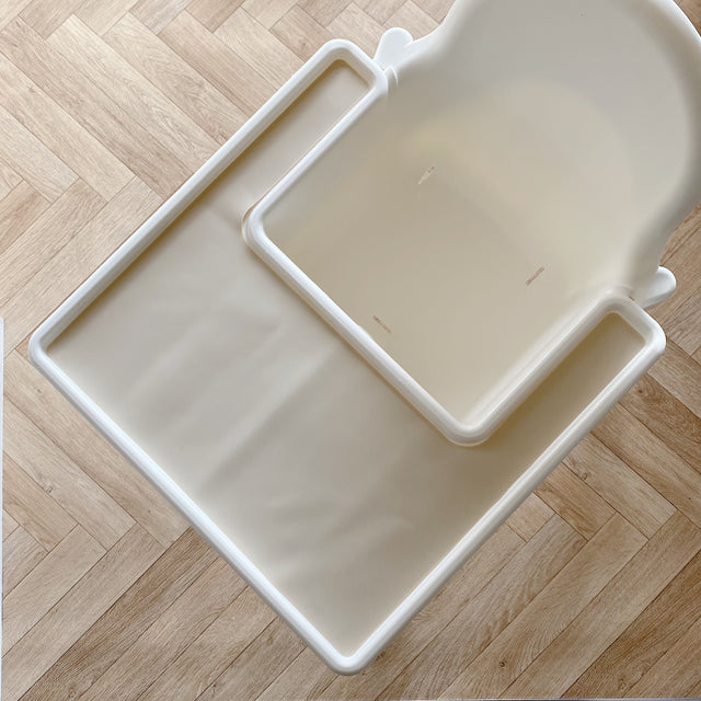 IKEA High Chair Silicone Tray Insert - Cream Beige | Bobbin and Bumble.