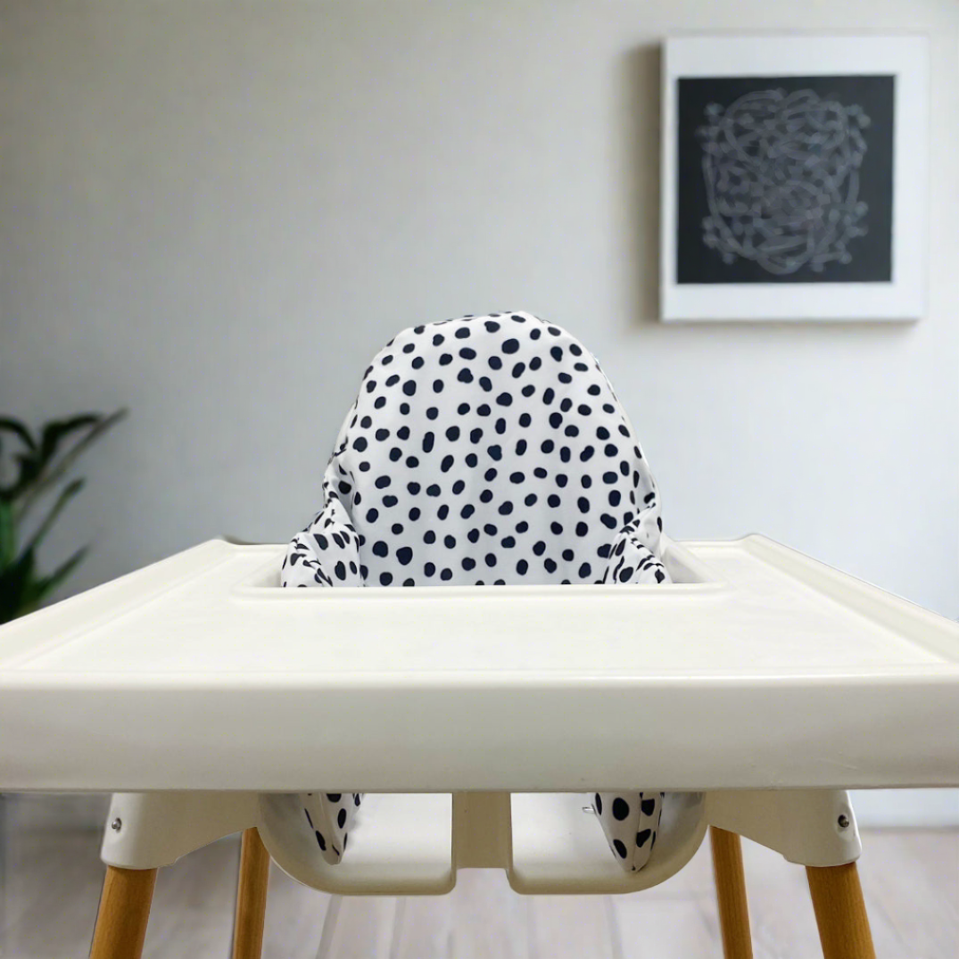 IKEA Highchair Cushion Cover - Dalmatian Spotty Print