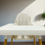 IKEA High Chair Cushion Cover - Cream Daisy Print