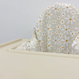 IKEA High Chair Cushion Cover - Cream Daisy Print | Bobbin and Bumble.