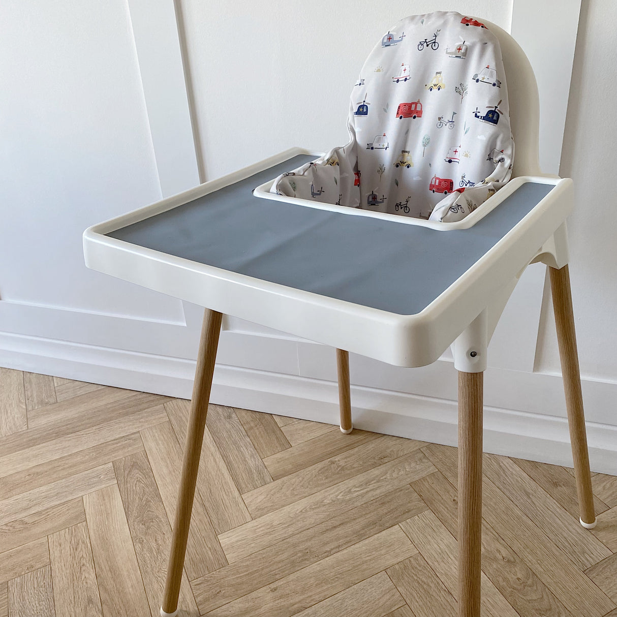 IKEA High Chair Silicone Tray Insert - Dark Grey | Bobbin and Bumble.