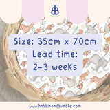 Colourful Jungle Animals PVC Changing Basket Liner | Bobbin and Bumble | Bobbin and Bumble.