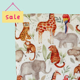 CLEARANCE: Jungle Animals Baby Cot Bed Sheet – Limited Stock | Bobbin and Bumble.