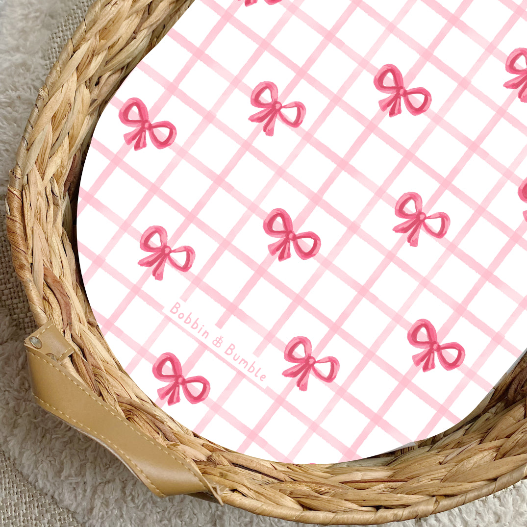 Bows PVC Changing Basket Liner | Bobbin and Bumble