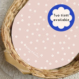 Pink Daisy PVC Changing Basket Liner | Bobbin and Bumble | Bobbin and Bumble.