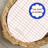 Baby Pink Gingham PVC Changing Basket Liner | Bobbin and Bumble | Bobbin and Bumble.