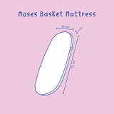 Moses Basket Mattress – Nursery Grade Foam with Organic Cotton Cover | Bobbin and Bumble.