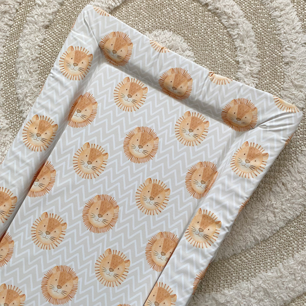 Deluxe Baby Changing Mat - Leo Lion Print | Bobbin and Bumble.