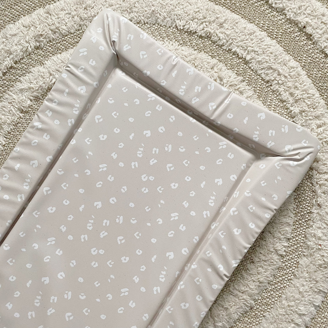 Deluxe Baby Changing Mat - Sand Animal Print | Bobbin and Bumble.