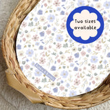 Lilac Wildflowers PVC Changing Basket Liner | Bobbin and Bumble | Bobbin and Bumble.