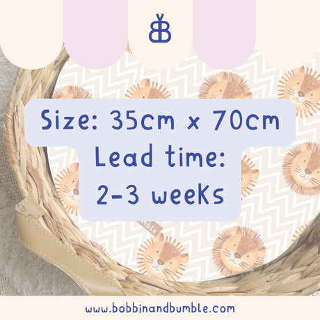 Leo Lion Head PVC Changing Basket Liner | Bobbin and Bumble